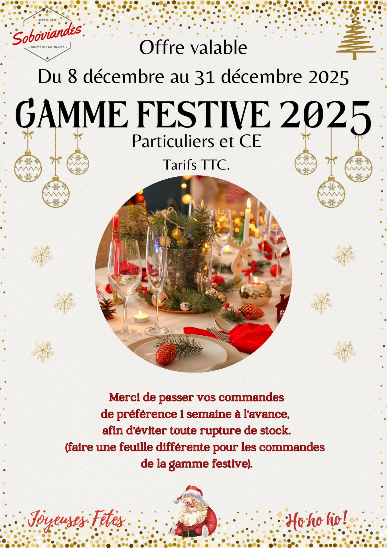 Gamme festive 2025