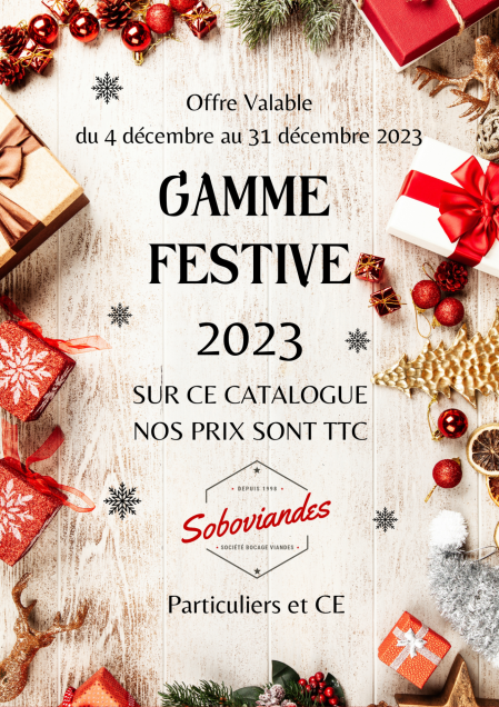 Red modern christmas sale poster