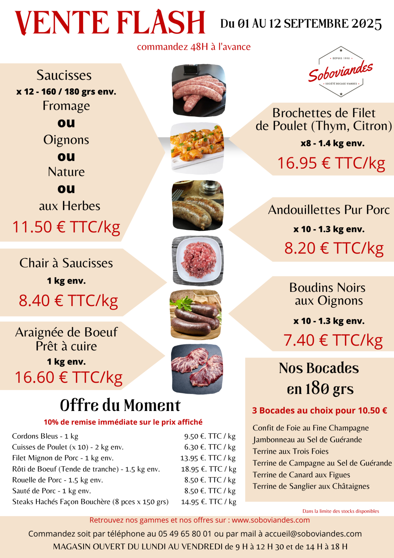 Vente flash du 1 au 12 09 2025