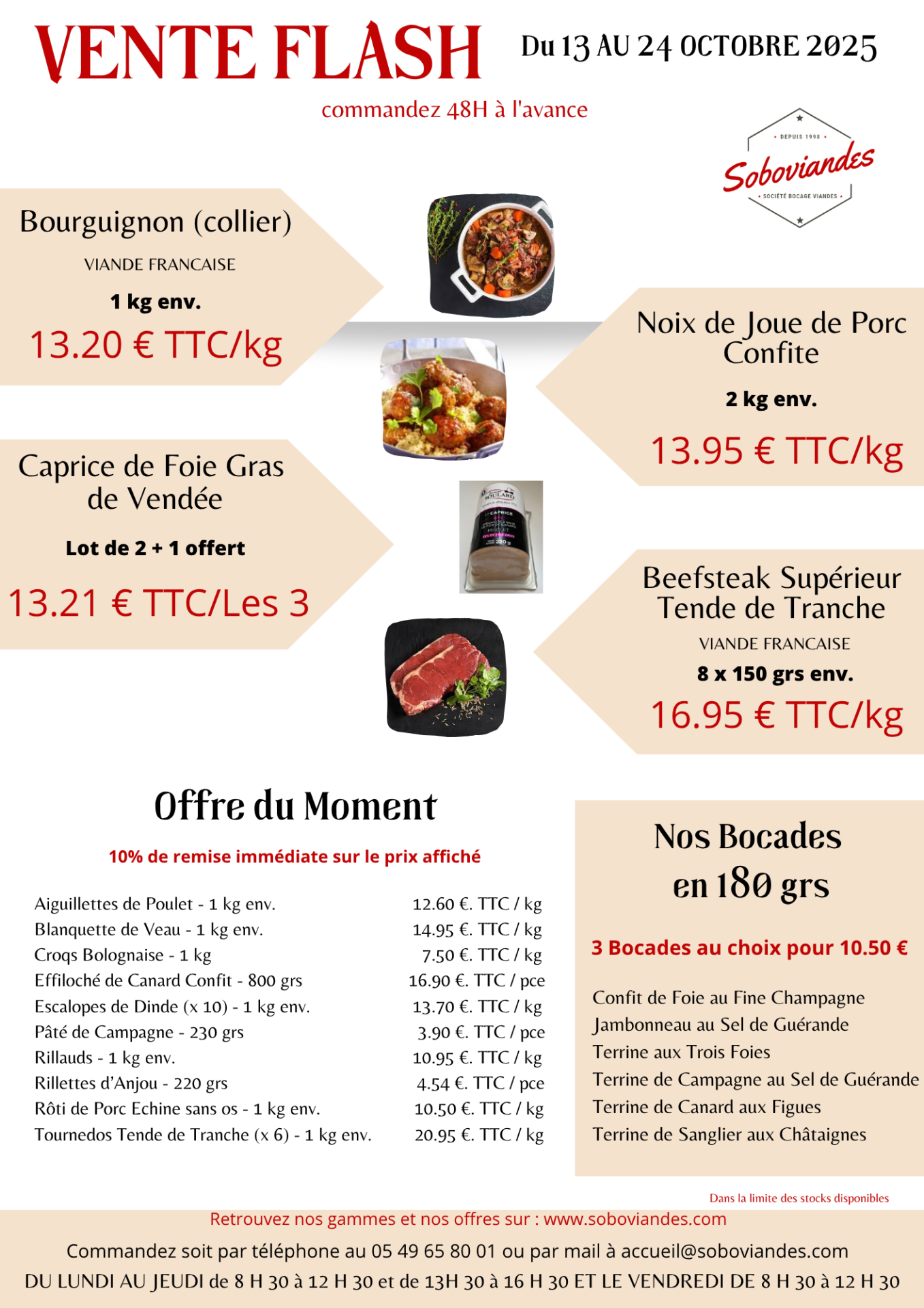 Vente flash du 13 au 24 10 2025