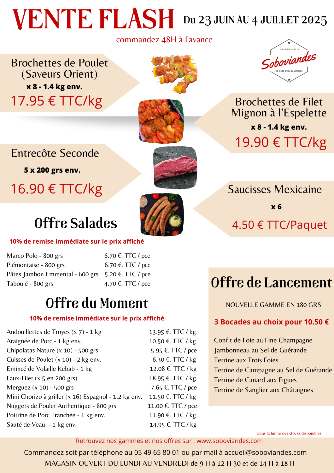 Vente flash du 23 06 au 04 07 2025