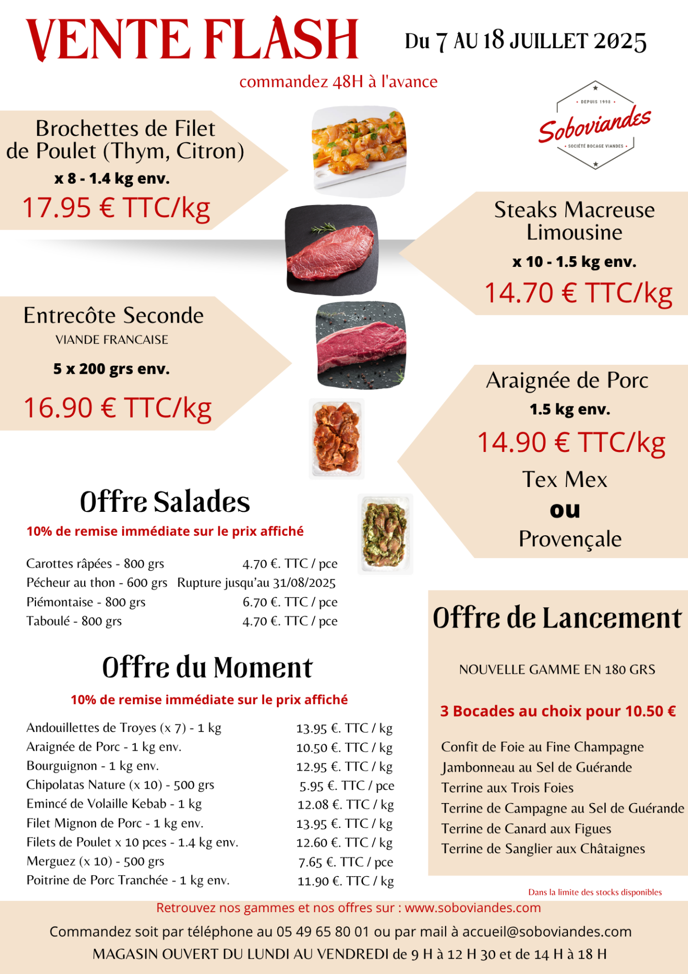 Vente flash du 7 au 18 07 2025